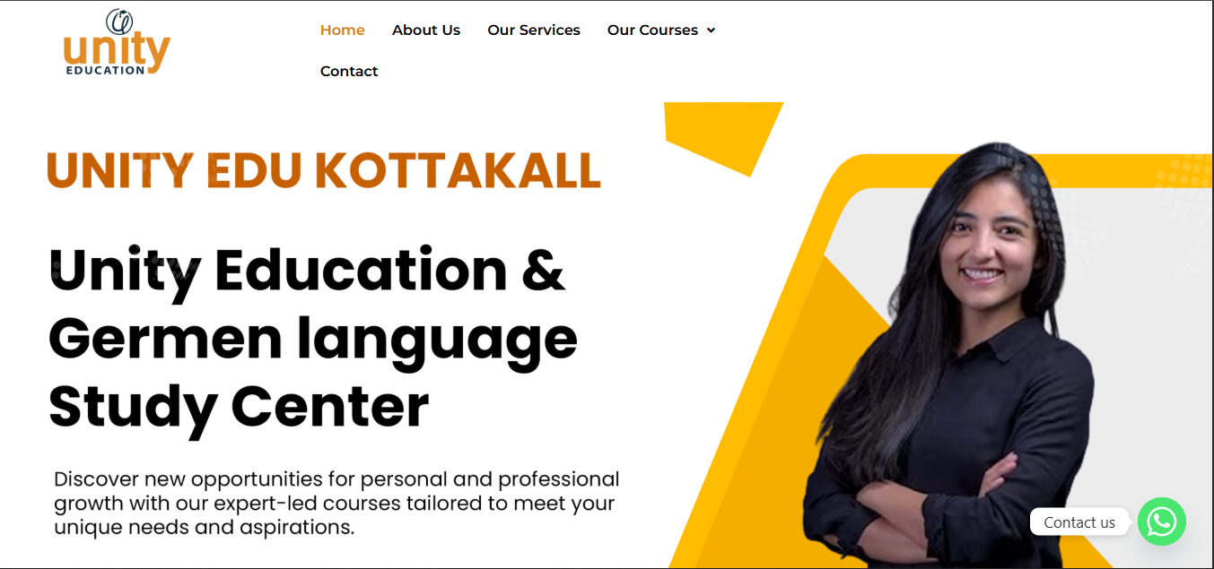 Unity Education Website Project